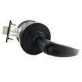 Schlage Commercial Privacy Athens Lever 47267038 2-3/4" Springlatch ANSI Strike Matte Black ALX40ATH622